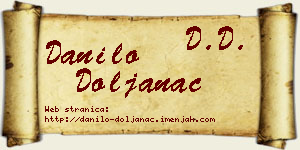Danilo Doljanac vizit kartica